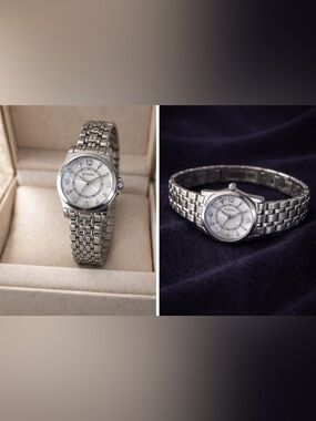 Elegant Silver Women's Watch by Lion